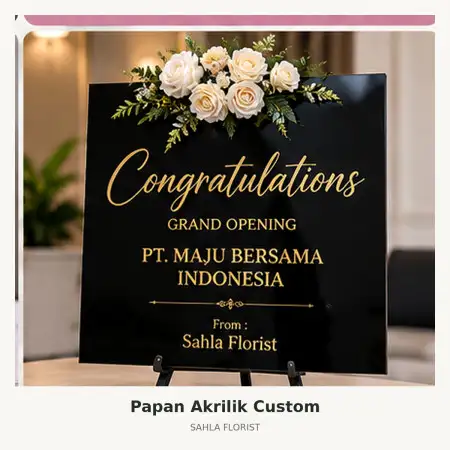 Papan Bunga Akrilik Blora